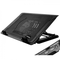 Frisby FNC-35ST 14cm LED Fanlı Yükseklik Ayarlı, 2 Port USB HUB'lı 10"-17” Notebook Stand ve Soğutucu NOTEBOOK FANI 